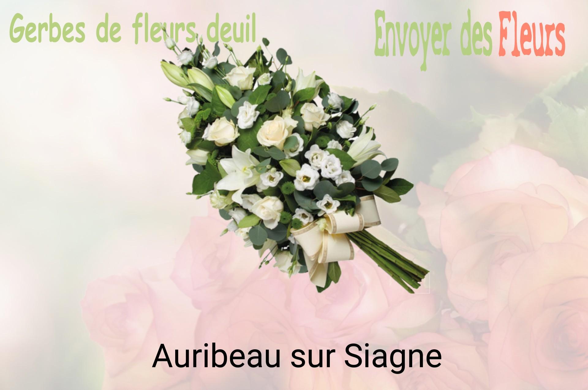 Gerbe de fleurs de deuil livrée à Auribeau-sur-Siagne